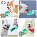 Garrafa Portátil 2 em 1 - água e comida. para Cães em Viagens e Passeios ao Ar Livre