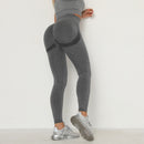 Leggings Esportivas Femininas de Cintura Alta para Treinos, Efeito Push Up, Sem Costura