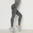 Leggings Esportivas Femininas de Cintura Alta para Treinos, Efeito Push Up, Sem Costura