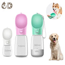 Garrafa Portátil 2 em 1 - água e comida. para Cães em Viagens e Passeios ao Ar Livre