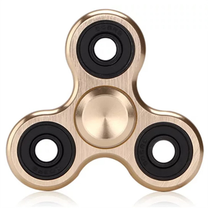 Spinner de Metal Triangular de 70mm, Rolamento R188, Gira por 3-4 Minutos. Brinquedo Antistresse para Crianças.