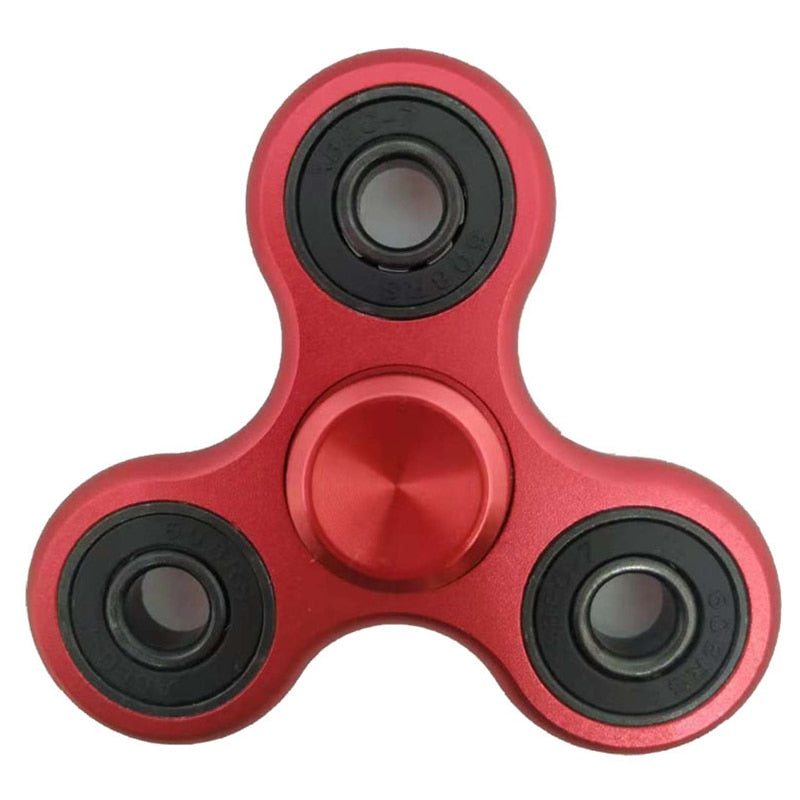 Spinner de Metal Triangular de 70mm, Rolamento R188, Gira por 3-4 Minutos. Brinquedo Antistresse para Crianças.