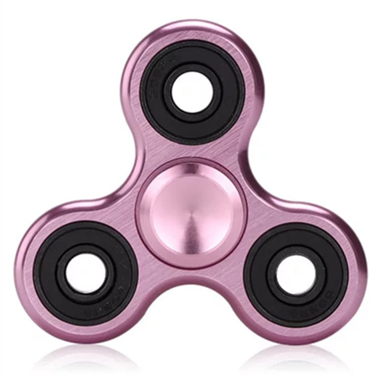 Spinner de Metal Triangular de 70mm, Rolamento R188, Gira por 3-4 Minutos. Brinquedo Antistresse para Crianças.